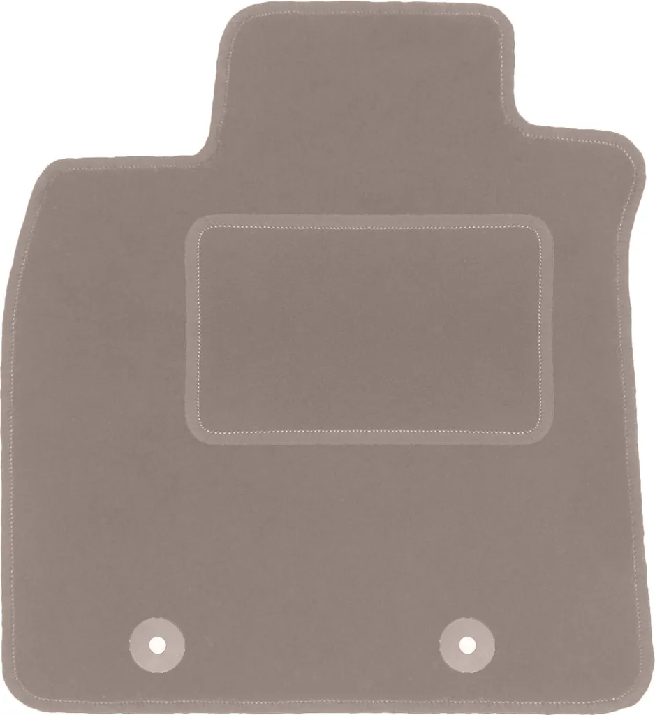 Tappetino conducente in velluto beige compatibile con Toyota Avensis III T27 (2009-2018, station wagon, liftback, sedan) – con fissaggi – su misura