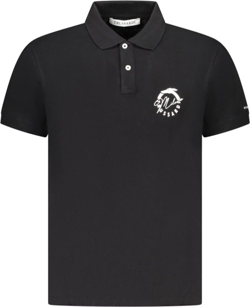 Trussardi Herren KURZARM-POLO Schwarz TRU25MPL01_NE03BLAC : Größe - 2XL Größe: 2XL