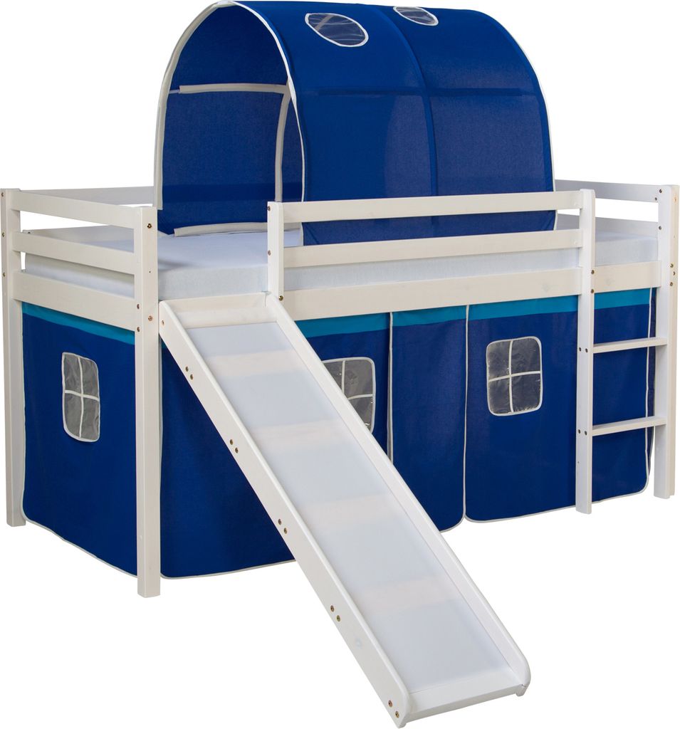 Homestyle4u 2566, Hochbett 90x200 mit Rutsche Lattenrost Produktbild 2