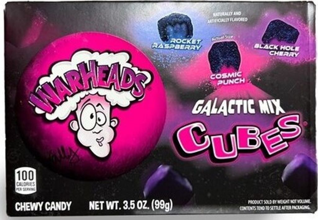 Warheads Galactic Cubes 99g - (USA - Import) Produktbild 