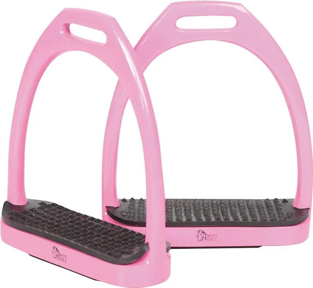 Strzemię Harry´s Horse Aluminium Color różowe 12 cm różowe Zdjęcie produktu 