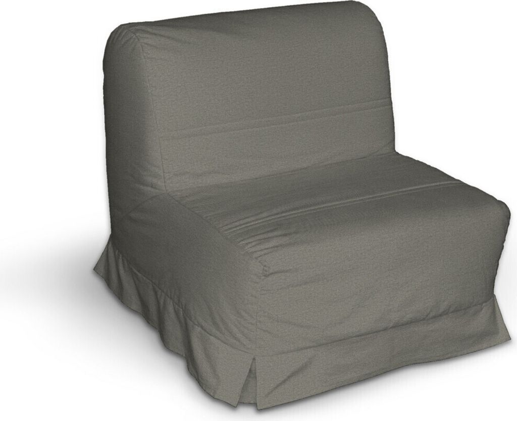 Dekoria Bezug für Lycksele Sessel mit Kellerfalten, grau, Bezug für Lycksele Sessel