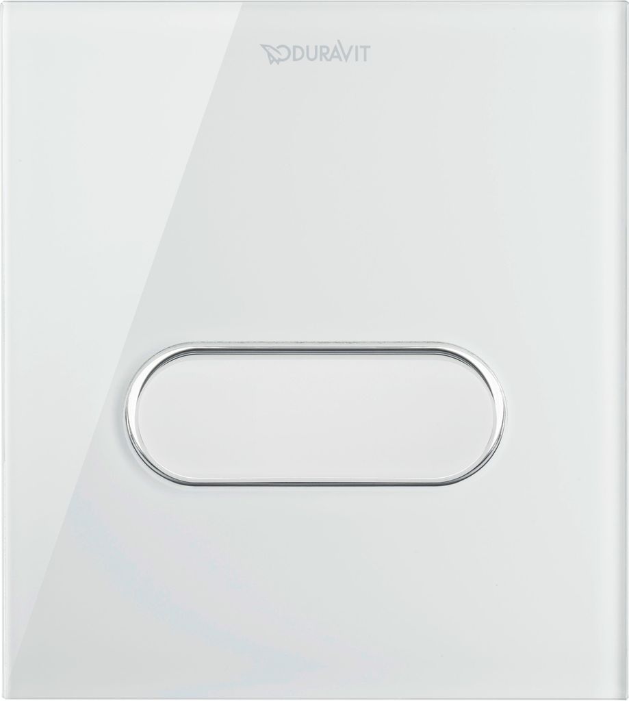 Betätigungsplatte DURASYSTEM A1 140,5x157mm, für Urinal, Glas weiß weiß
