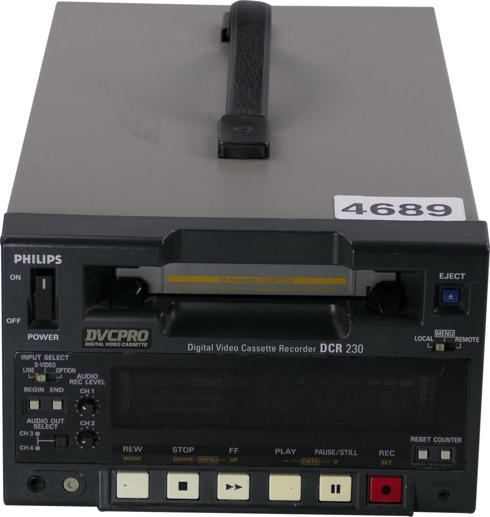 Philips DCR230 | Portable DVCPRO M-cassette Recorder Produktbild 