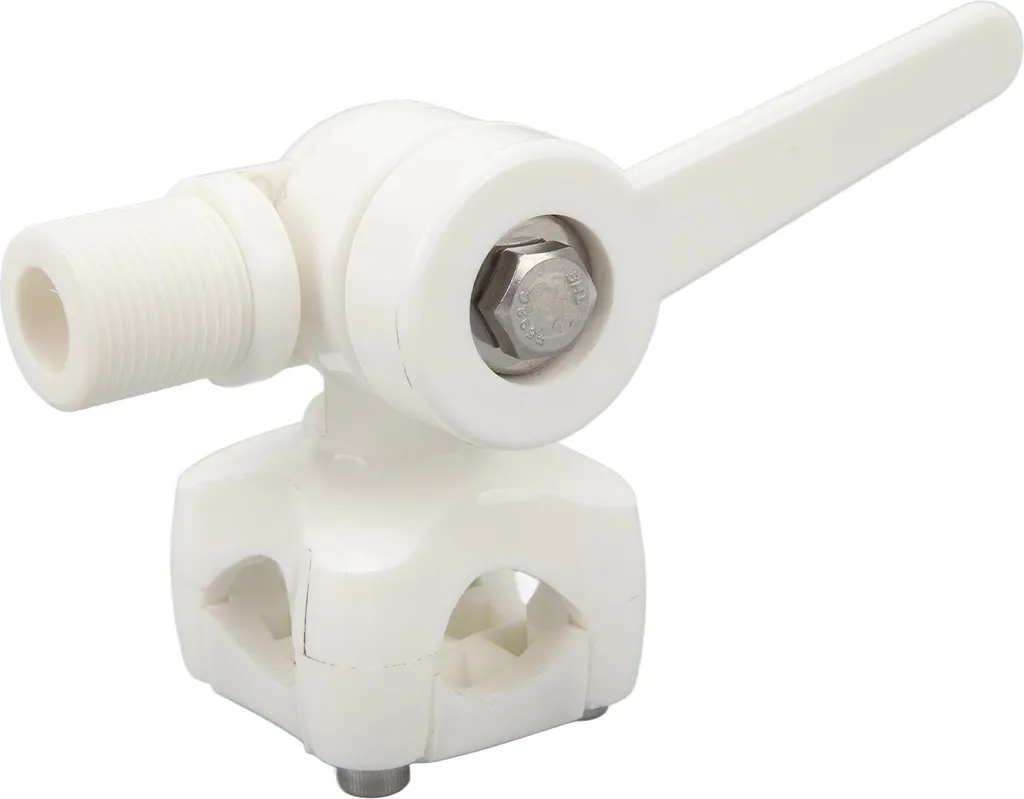 Base Antenna Barca 180° Nylon - Supporto Regolabile per Deck e Marine