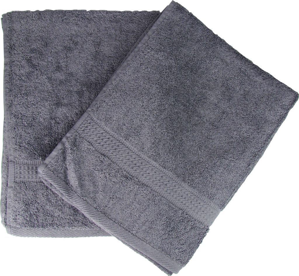 Premium Handtücher 500g/m² aus 100% Baumwolle (Gästetuch - 30x50cm - 2er Set - Anthrazit)