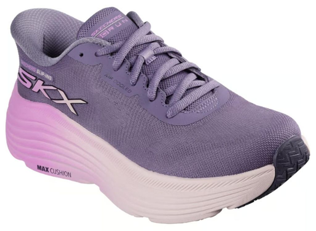 Skechers Slip-ins Max Cushioning Endeavour Damen Laufschuhe Slip-On Running Schuhe Violett 38 EU