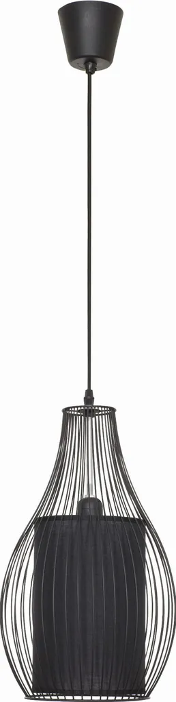 Suspension Luminaire Noire Design CAMILLA en Métal pour Salon et Loft