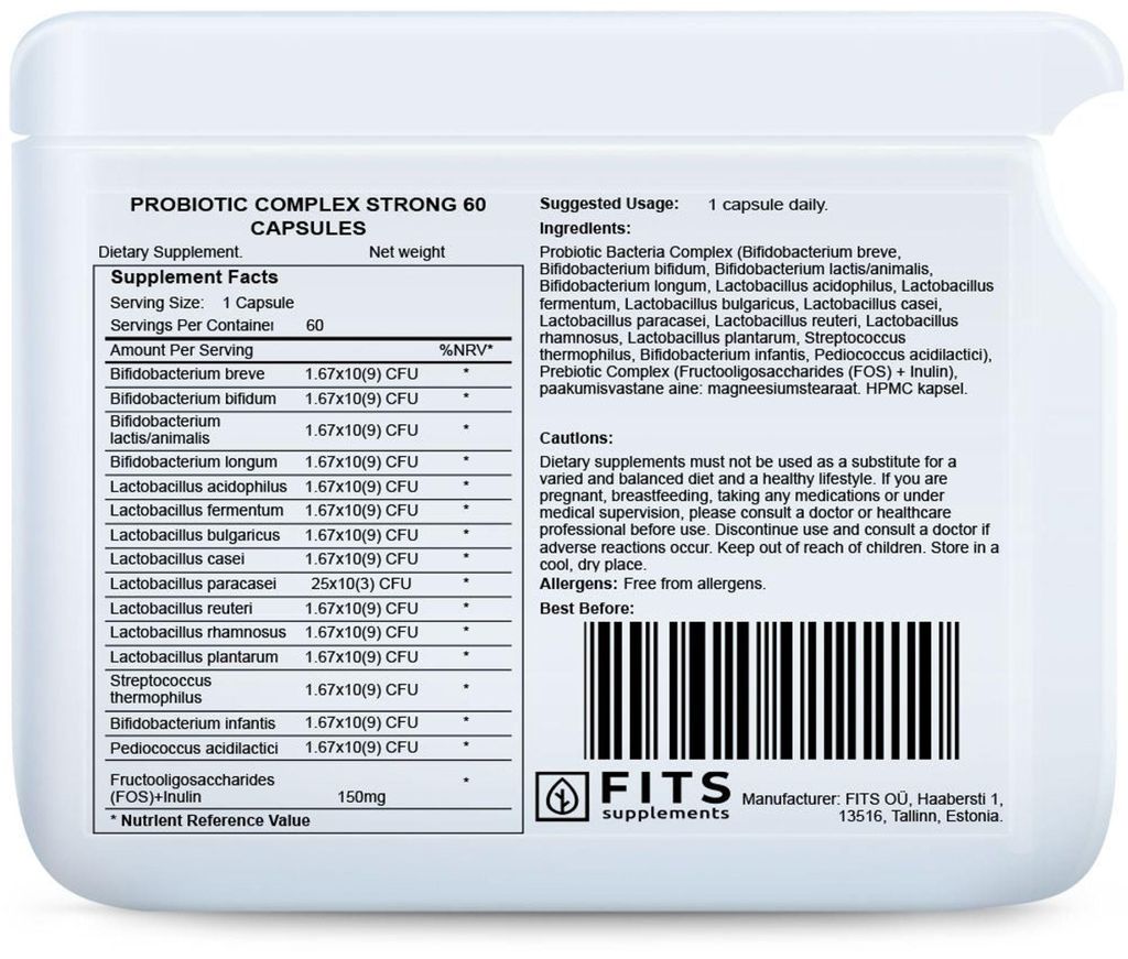 Probiotický komplex Strong, 60 kapsúl Obrázok produktu 