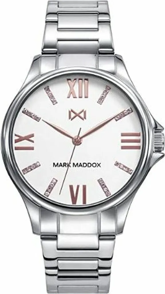 Montre Analogique Mark Maddox MM7145-03 Chic avec Bracelet en Métal