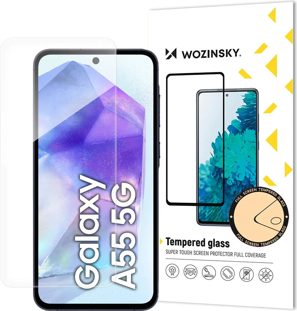 Pellicola Vetro Samsung A55 5G: Protezione Display 9H Ultra Trasparente