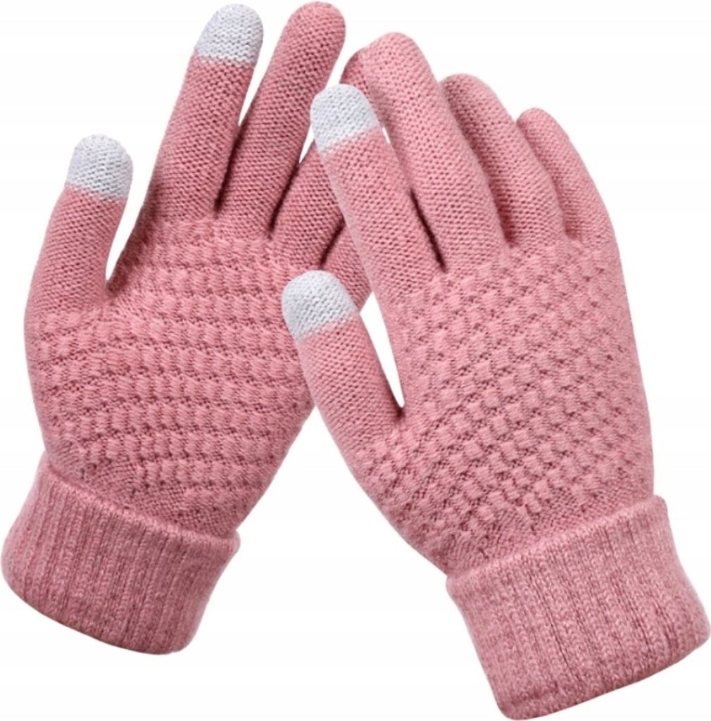 Damenhandschuhe - Warme Winterhandschuhe - Stilvolles Design - Touchscreen - Komfortabel und Waschbar