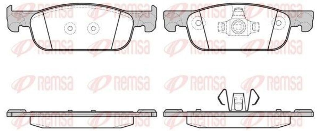 REMSA Bremsbeläge Satz Vorne Bremsklötze für RENAULT Clio IV Schrägheck (BH) 1718.00
