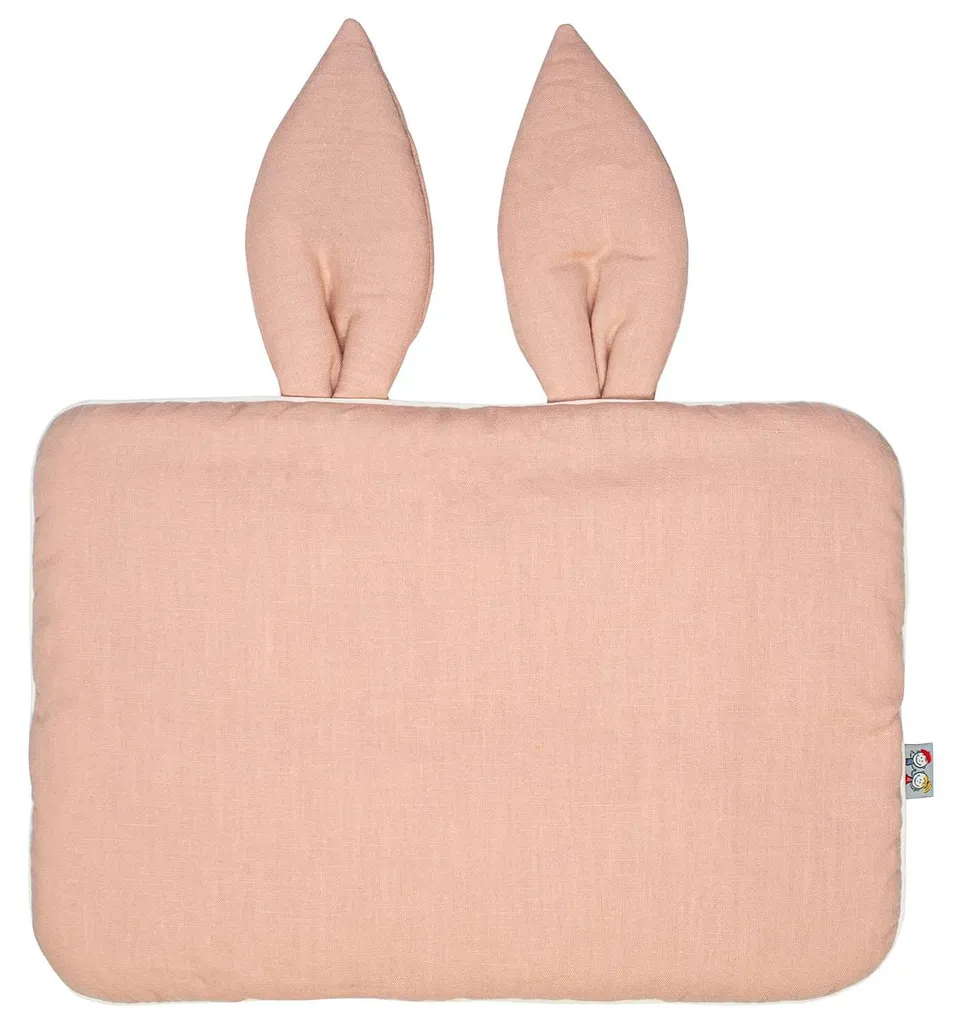 Coussin bébé 25 x 35 cm en coton Lino Poissons extra plat et doux