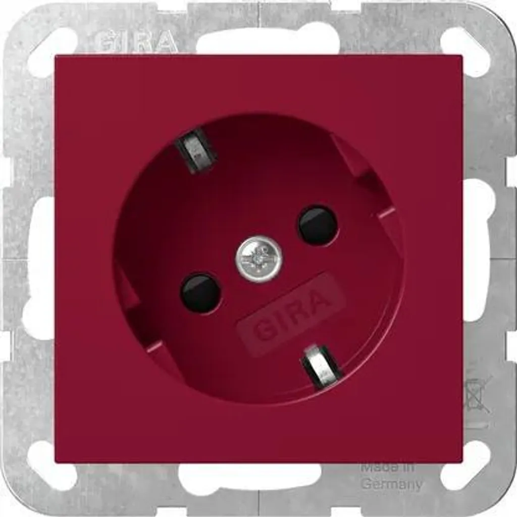 Prise Gira 4418108 Rouge 30° : Protégez vos Appareils contre la Surtension
