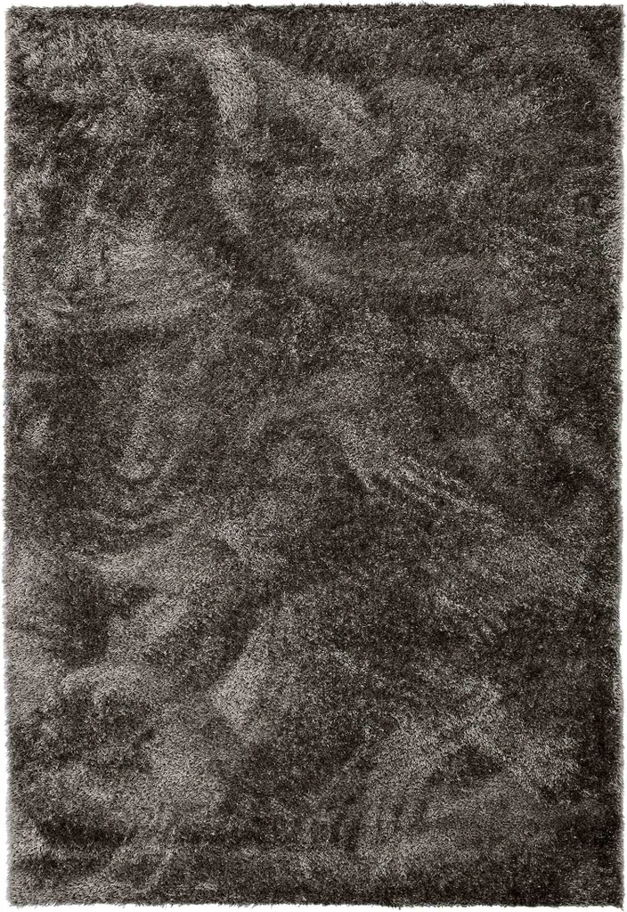 Tapis moelleux Gris Astra Paulie 80 x 150 cm - Fibres douces haute qualité