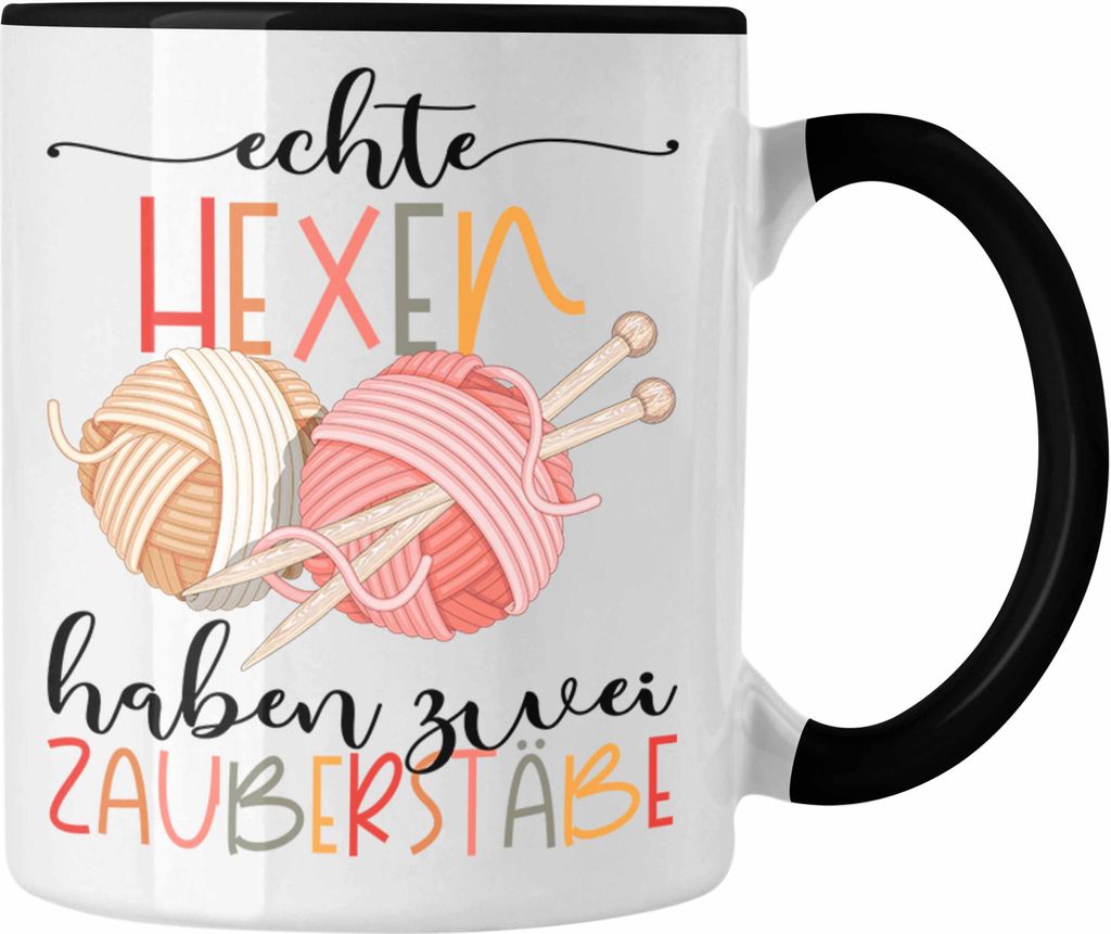 Trendation - Stricken Tasse Geschenk Häckeln Echte Hexen Produktbild 