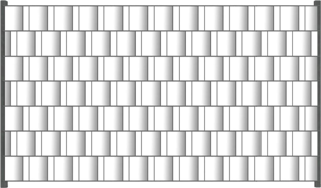 Wallario Zaunsichtschutz mit Motiv Weiß für Ein- und Doppelstabmatten Zäune in der Größe 250 x 140 cm