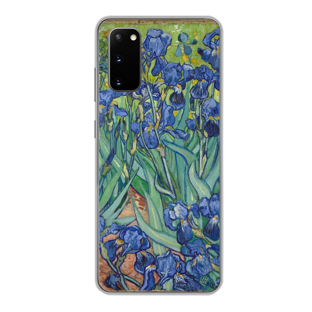 MuchoWow Handyhülle Schutzhülle Hülle für Samsung Galaxy S20 Schwertlilien - Vincent van Gogh Silikon Softcase Handy Hülle - Bild