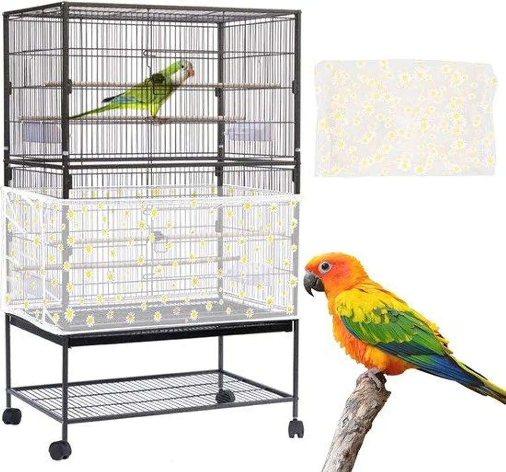 Stop aux graines au sol avec ce filet de cage ajustable spécial oiseaux