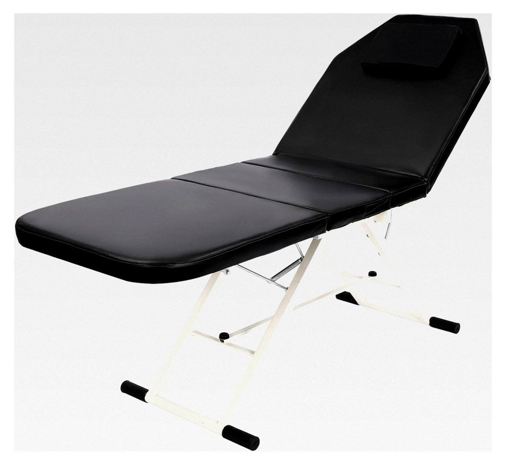 Klappbare Massageliege, mobile Therapieliege, höhenverstellbar, 182x60cm, Physiotherapie-Klapptisch, Massageliege, SPA Salon Bett, 3 Zonen, PVC, S...