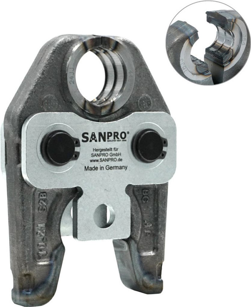 Sanpro Pressbacke / Presszange - U - Profil, Größe U 20 (Presszange)