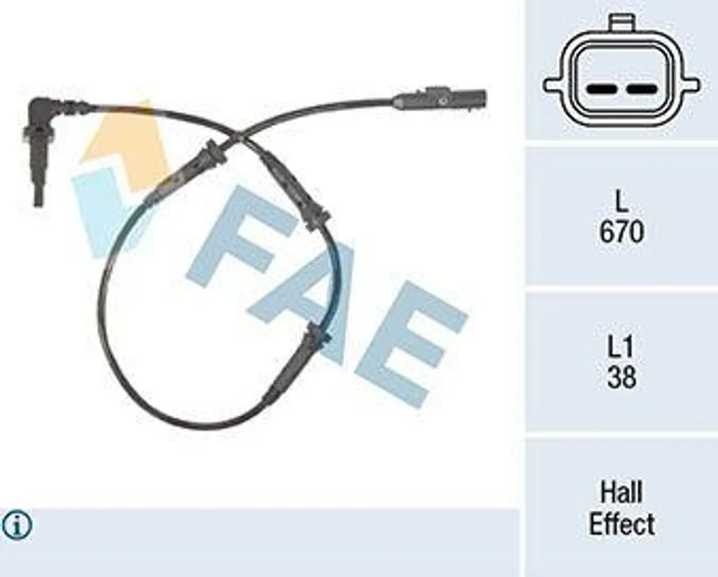 Sensore ABS Anteriore FAE 78314 | Per Dacia Sandero Logan Dokker