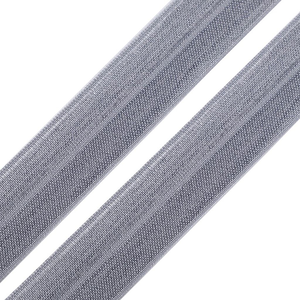 25m Einfassband 20mm hochelastisch 44% Elasthan gefalzt Faltgummi Schrägband