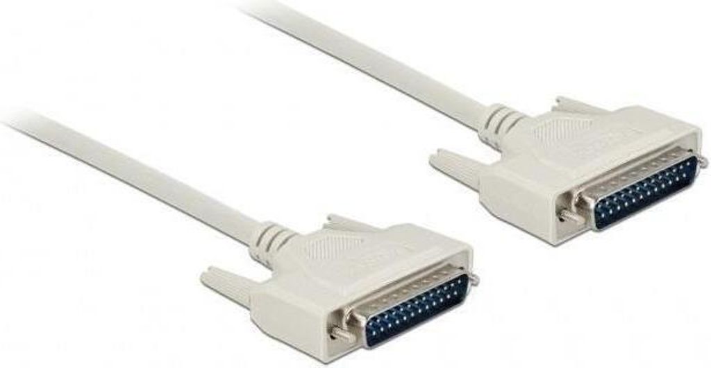 DELOCK Serielles Kabel D-Sub 25 Stecker zu Stecker 0,5m