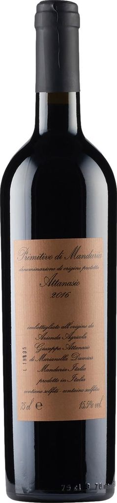 Attanasio Primitivo di Manduria 2017 | Puglia , Italien | 750ml 16.50% Vol.