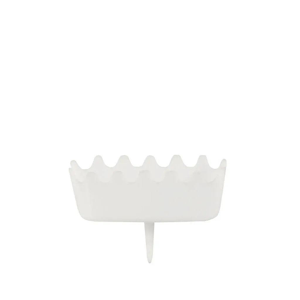 Papstar Bougeoir Blanc pour Bougie Numérotée Pack de 1 Porte-Bougie