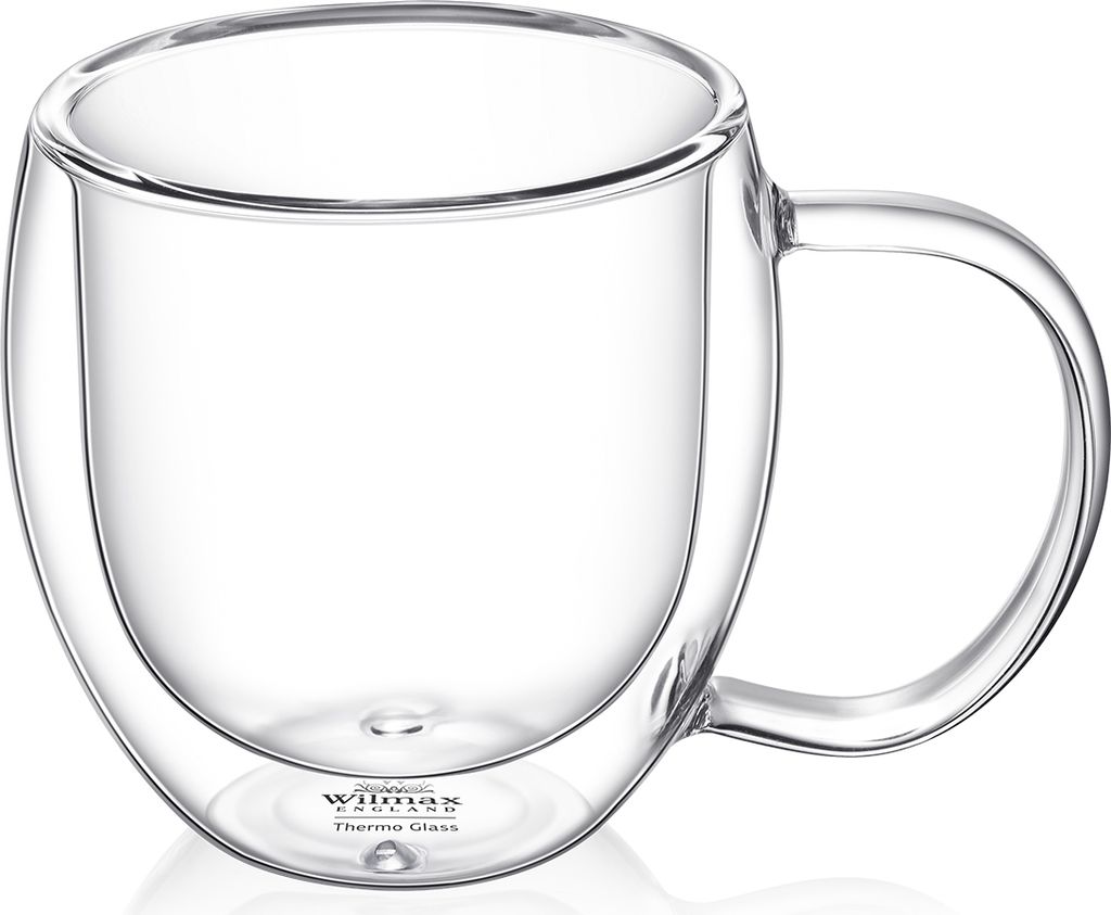 Wilmax Doppelwandige Tasse 200 ml Transparent WL-888745/A
