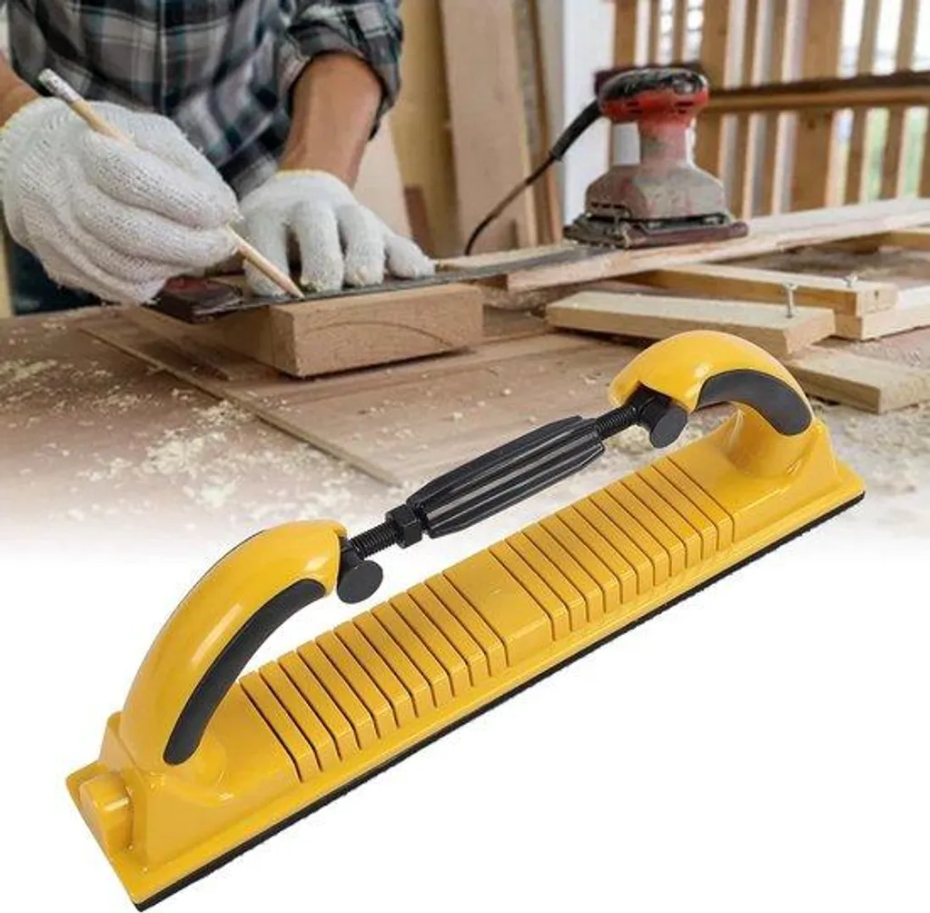 Bloc de ponçage flexible ergonomique pour bois grain moyen lot de 3
