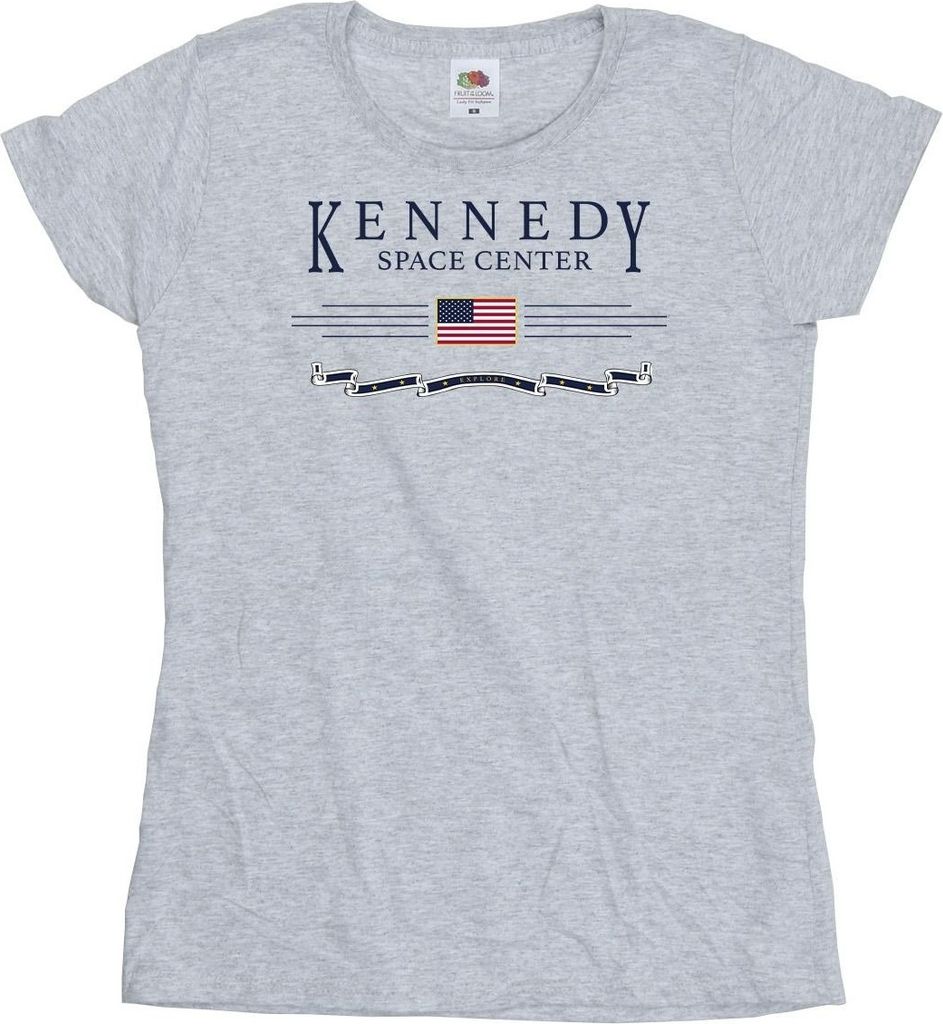 NASA - "Kennedy Space Centre Explore" T-Shirt für Damen BI44665 (S) (Grau)