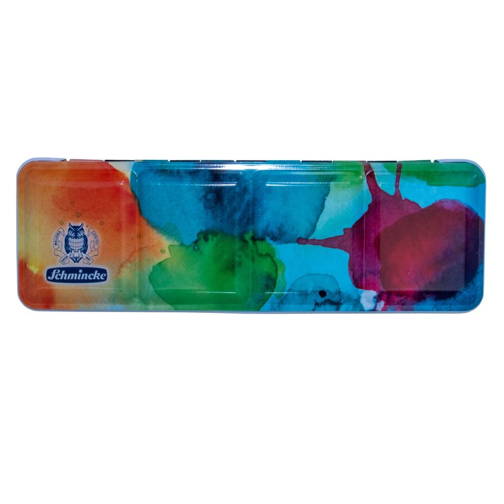 AKADEMIE Aquarell Malkästen Metallkasten, 24  x 1/2 Näpfchen 75 740 097