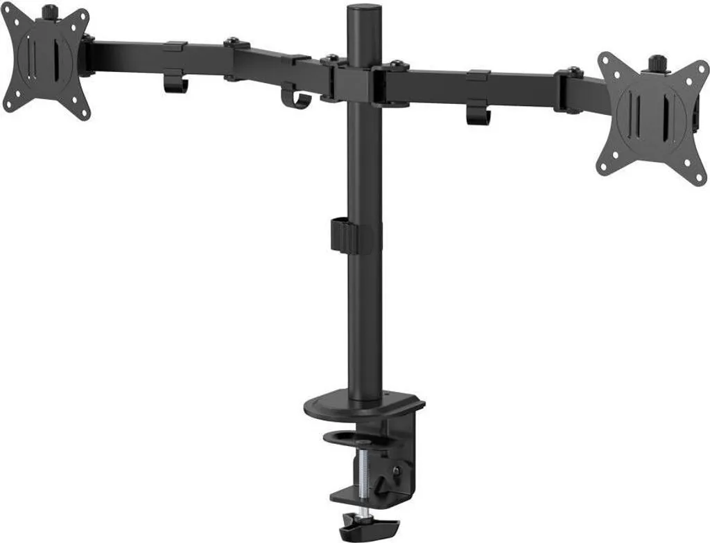 eSTUFF GLB227002 Support Double Écran 17-32 Pouces VESA Fixation Bureau