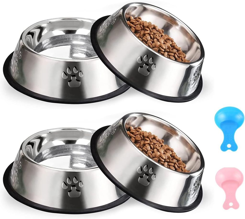 Katzenschüssel Set, 4-teilige, rutschfeste Katzenschüssel, Produktbild 