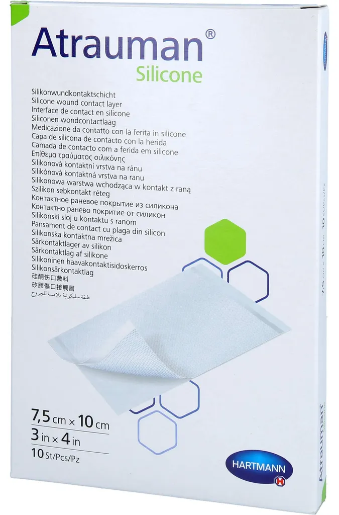 Atrauman Silicone Hartmann 7,5 x 10cm - Pansement doux et non traumatique