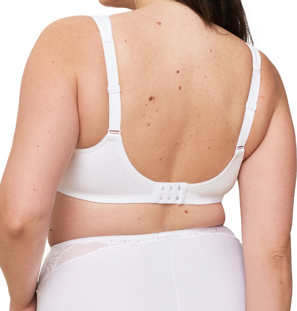 Triumph Modern Lace + Baumwolle W02 BH mit Bügel, Farbe: Weiß (White), Größe: 105B