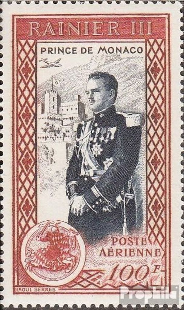 Briefmarken Monaco 1950 Mi 415 postfrisch Rainer III.
