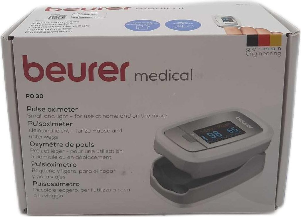 Beurer Pulsoksymetr PO30 Srebrny 454.30 Zdjęcie produktu 35
