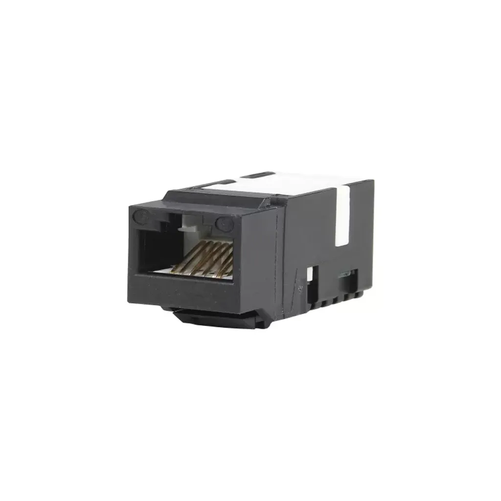 Module UTP METZ CONNECT 8(8) Cat.6 noir pour intégration réseau RJ45