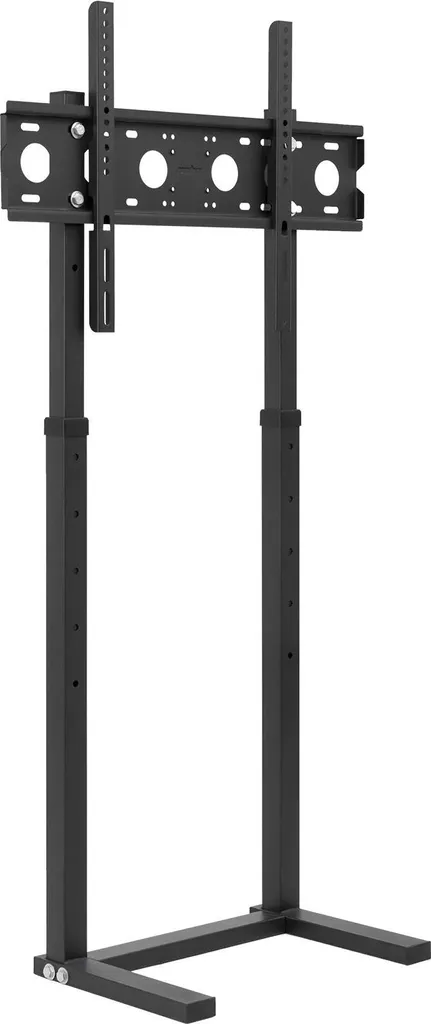 Supporto TV, regolabile in altezza, supporta televisori da 32"-65", nero, nero