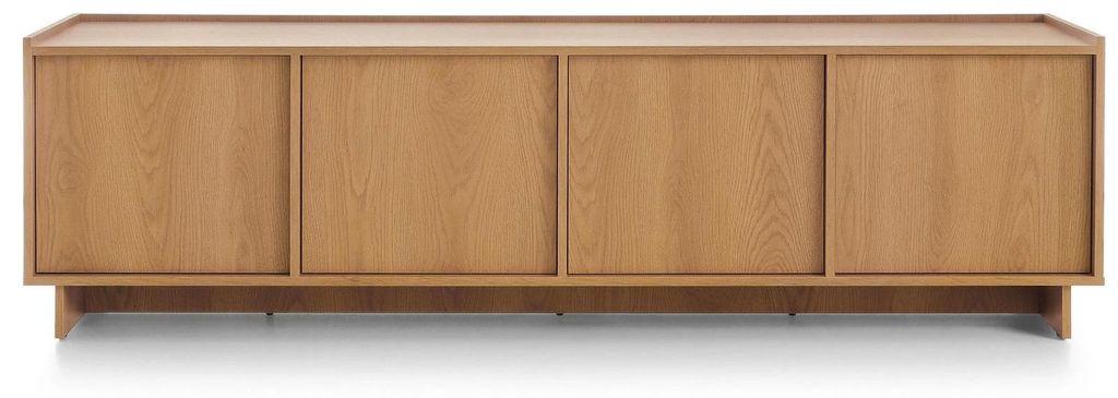 TV-Lowboard SUNA 195 cm Fernsehtisch Karamell Eiche 4 Türen Produktbild 