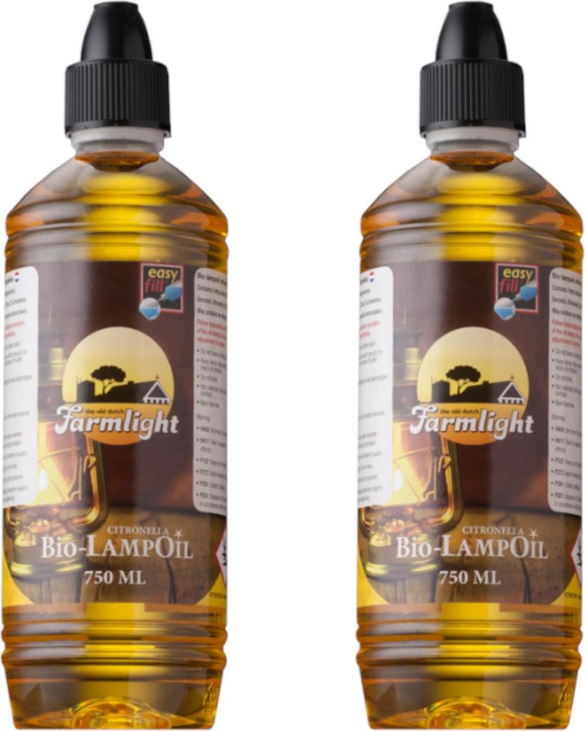 2 x 750 ml Moritz Lampenöl Citronella Farmlight für Fackeln Öllampen Sturmlaternen Wandfackeln