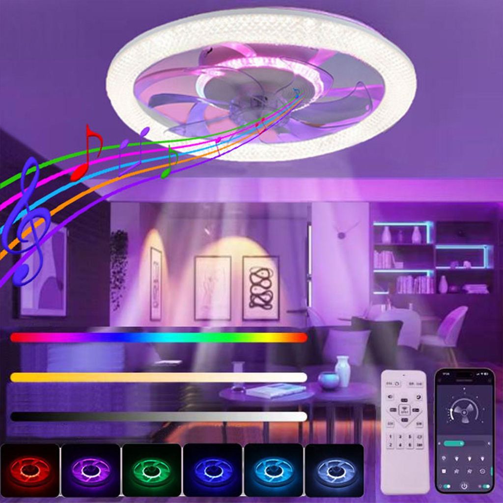 50W LED Deckenleuchte mit Lautsprecher, Leiser Produktbild 