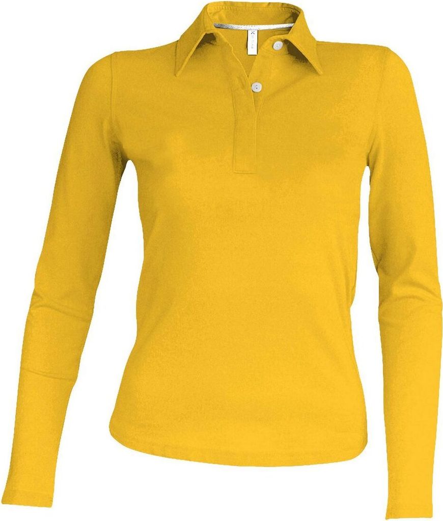 Kariban Damen Piqué Poloshirt Langarm