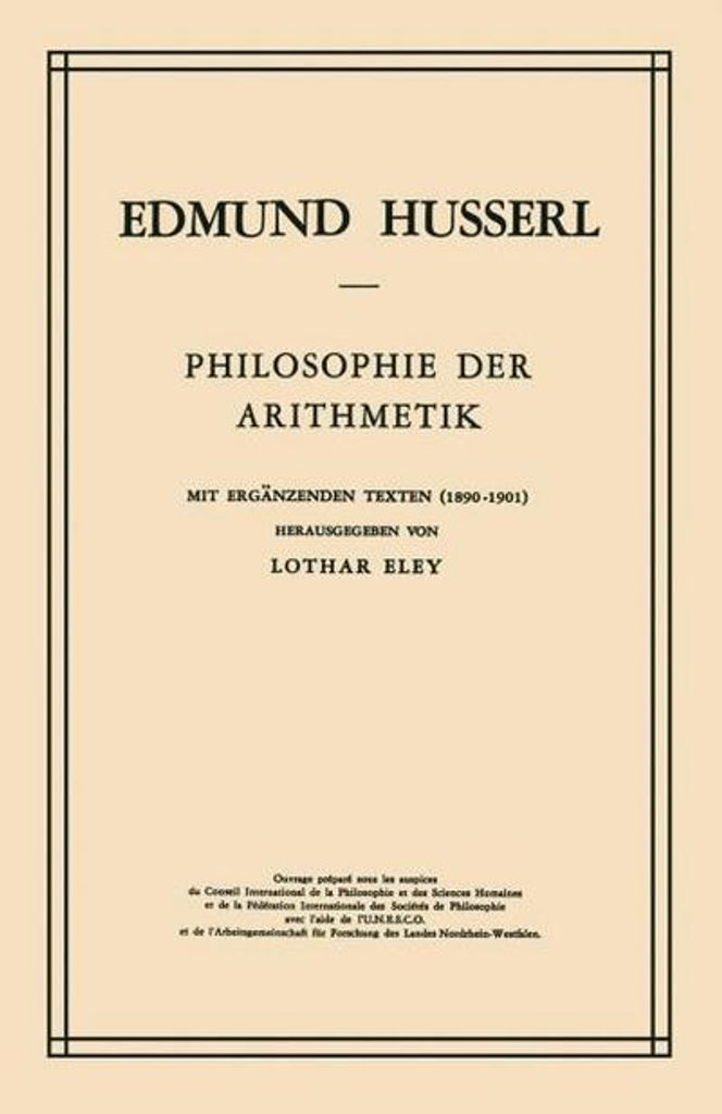 Philosophie der Arithmetik