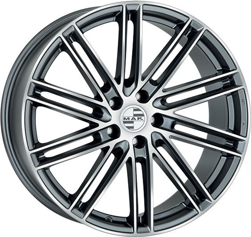 Alufelge Mak Leipzig-D 11.5X21 5X130 Et 65 Gun Met-Mirror Face