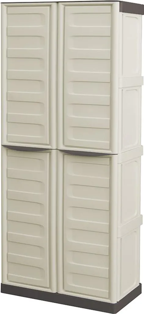 Armoire balais en polypropylène étanche avec étagères Spazio